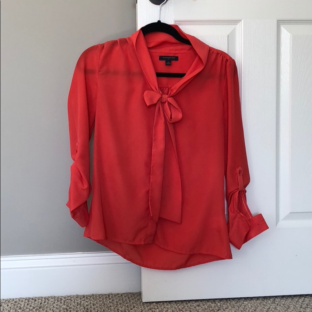 banana republic button down blouse